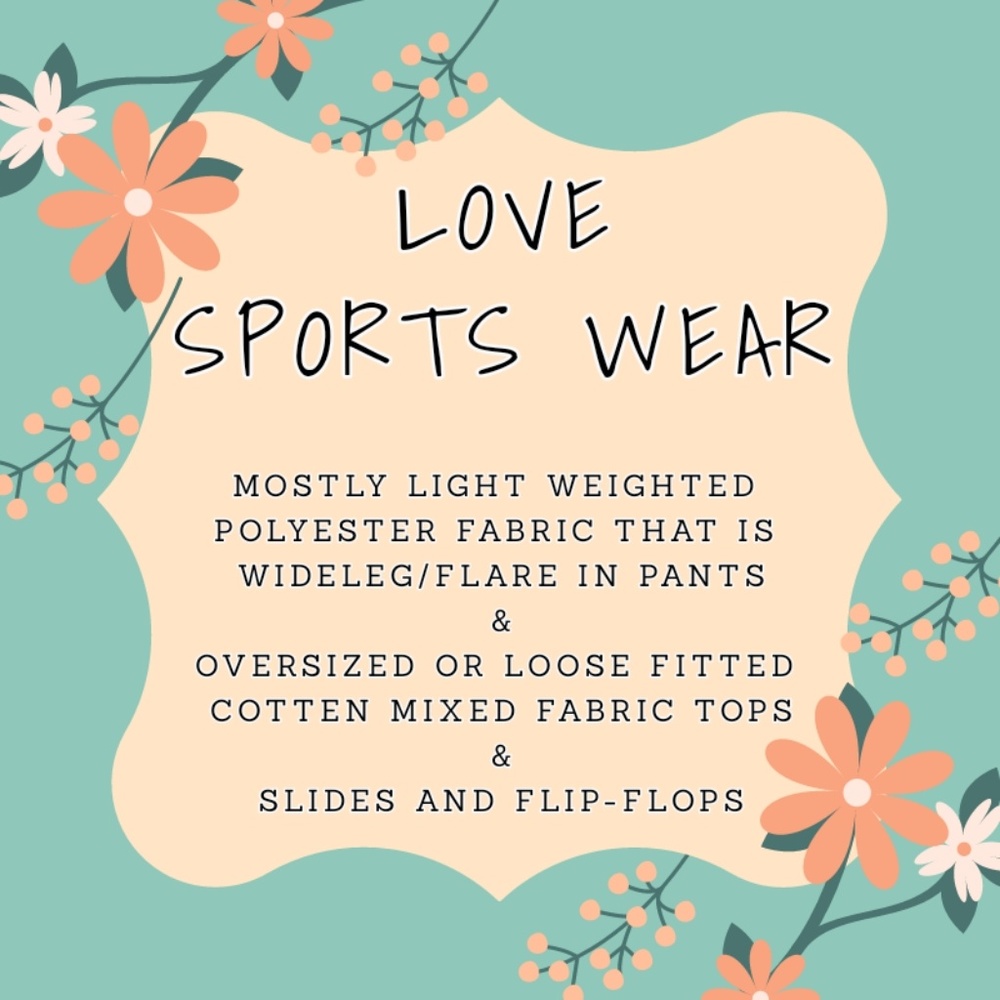 ISO--Love Sports Wear!